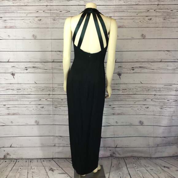 Black Halter Maxi Dress - Picture 10 of 13